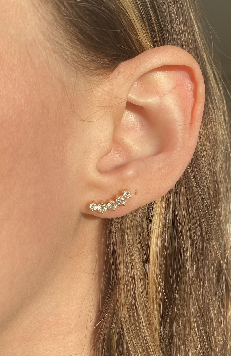 Diamond Crawler Earrings