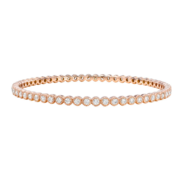 Beaded Diamond Bangle