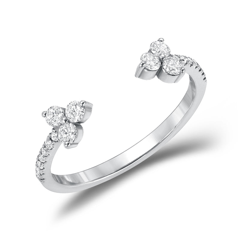 Diamond Triplets Ring