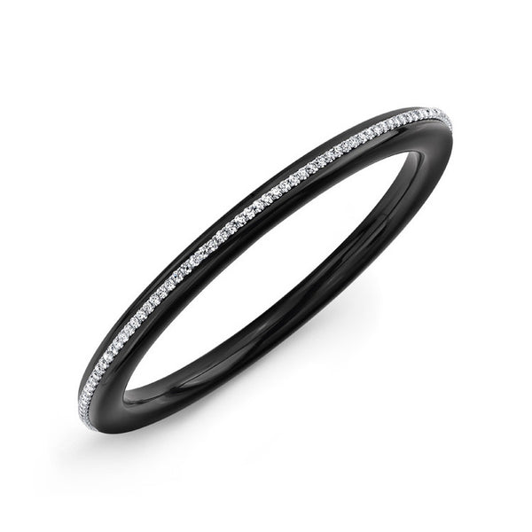 Parker Single Cut Black Onyx Bangle