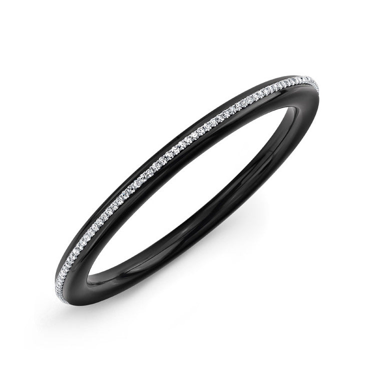 Parker Single Cut Black Onyx Bangle