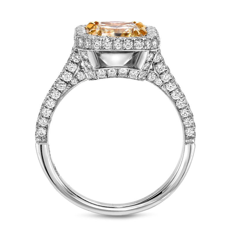 Penelope Fancy Yellow Radiant Cut Ring