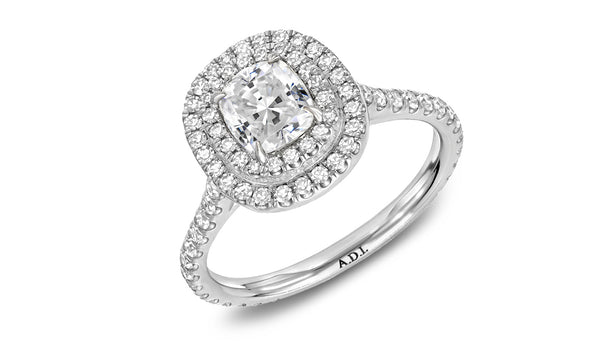 Kaplan Double Halo Diamond Ring