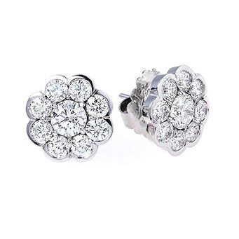 Peony Flower Studs