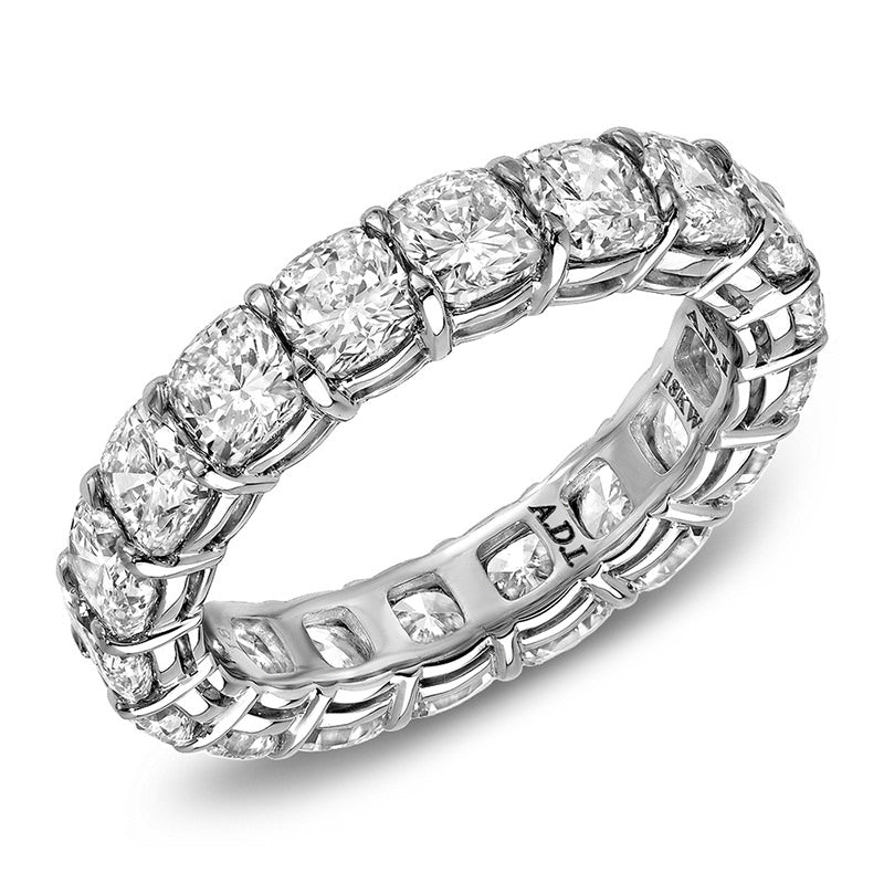 Open Gallery Cushion Eternity Band