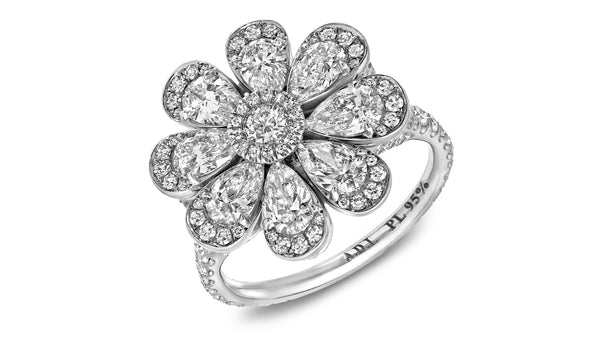 Lillianne Flower Cocktail Ring