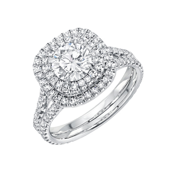 Miranda Double Halo Diamond Ring